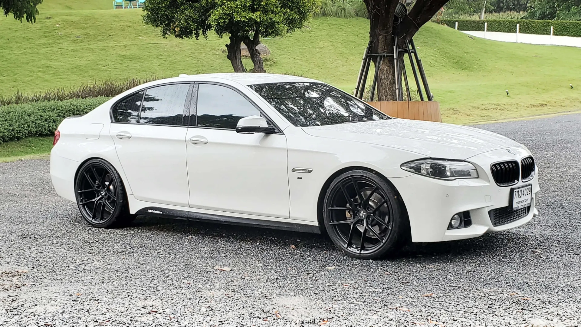 BMW F10 Side Profile with CORVEN FORGED Wheels - Side View Elegance Forged Wheels