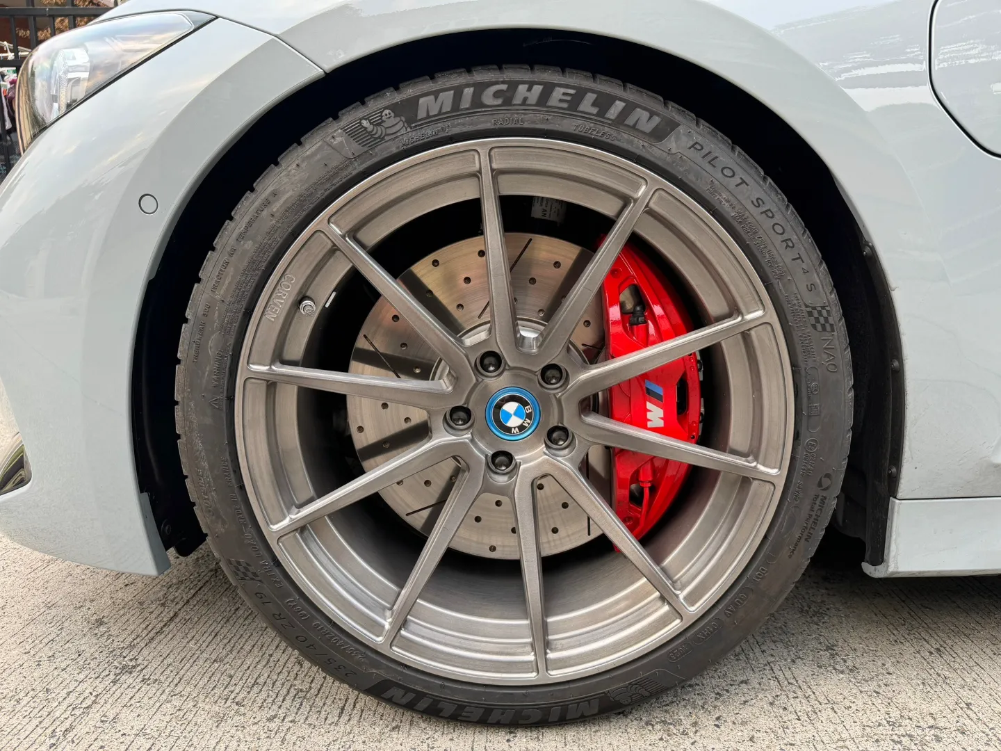 BMW G20 Side Profile with CORVEN FORGED Wheels - Side View Elegance Forged Wheels