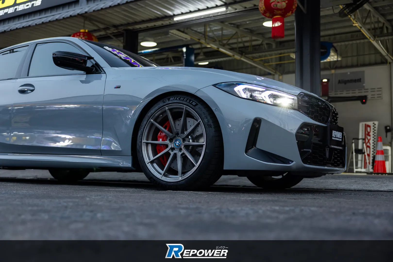 BMW G20 Side Angle with CORVEN FORGED Wheels - Sleek Forged Wheels Silhouette