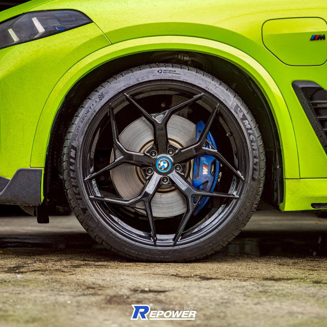 BMW X5 G05 Rear Angle with CORVEN FORGED Wheels - Sporty Rear Design Forged Wheels